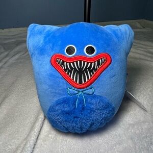 Squishmallows Blue Plush with Red and Black Features
